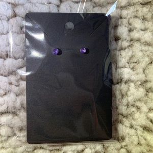 Purple Stud Earrings